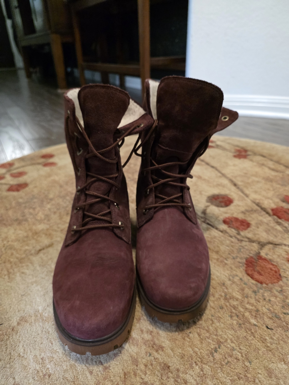 Timberland Purple Suede Boots